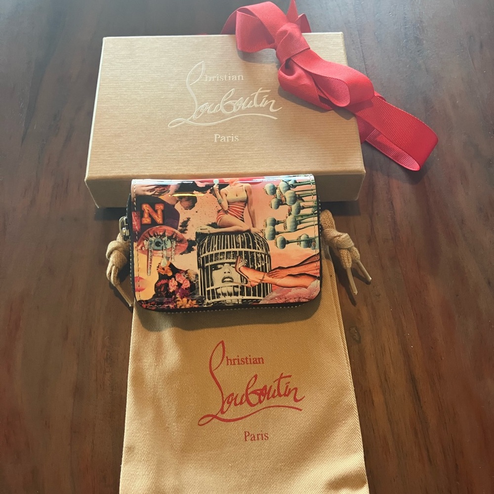 Christian Louboutin Artistic Multicolor Wallet LIMITED EDITION !NWT - Picture 2 of 8